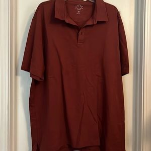 Even Tide polo shirt, rust color, XXL, worn once